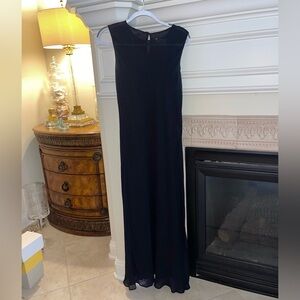 Tessuto maxi length black dress🌻